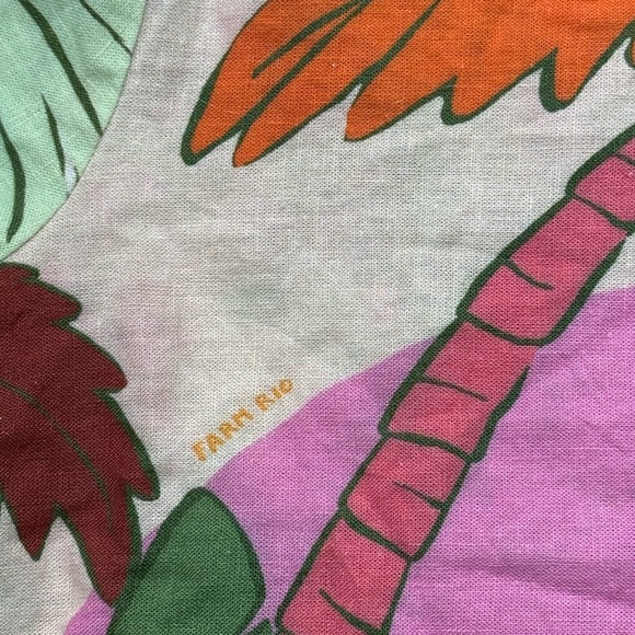 FARM RIO LINEN SURF BUTTON DOWN XS - Picture 5 of 8